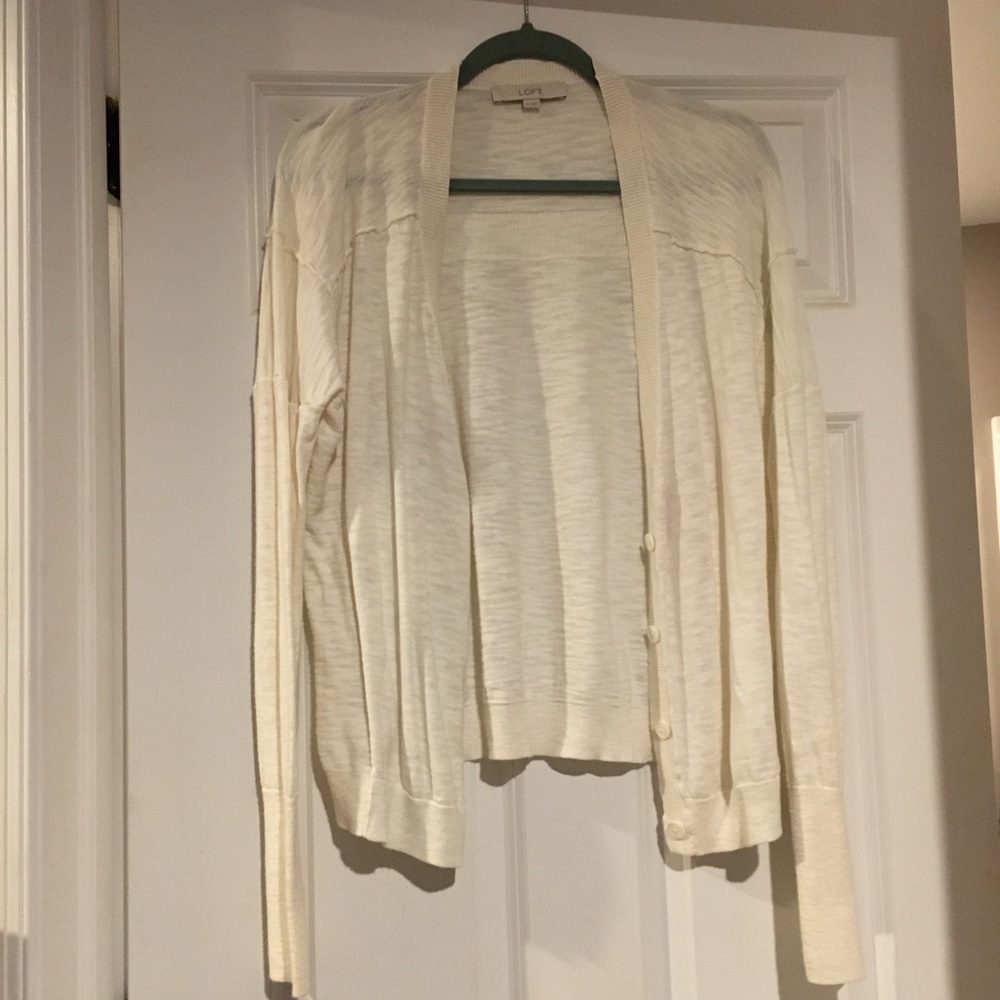 Xl cream drop shoulder sweater